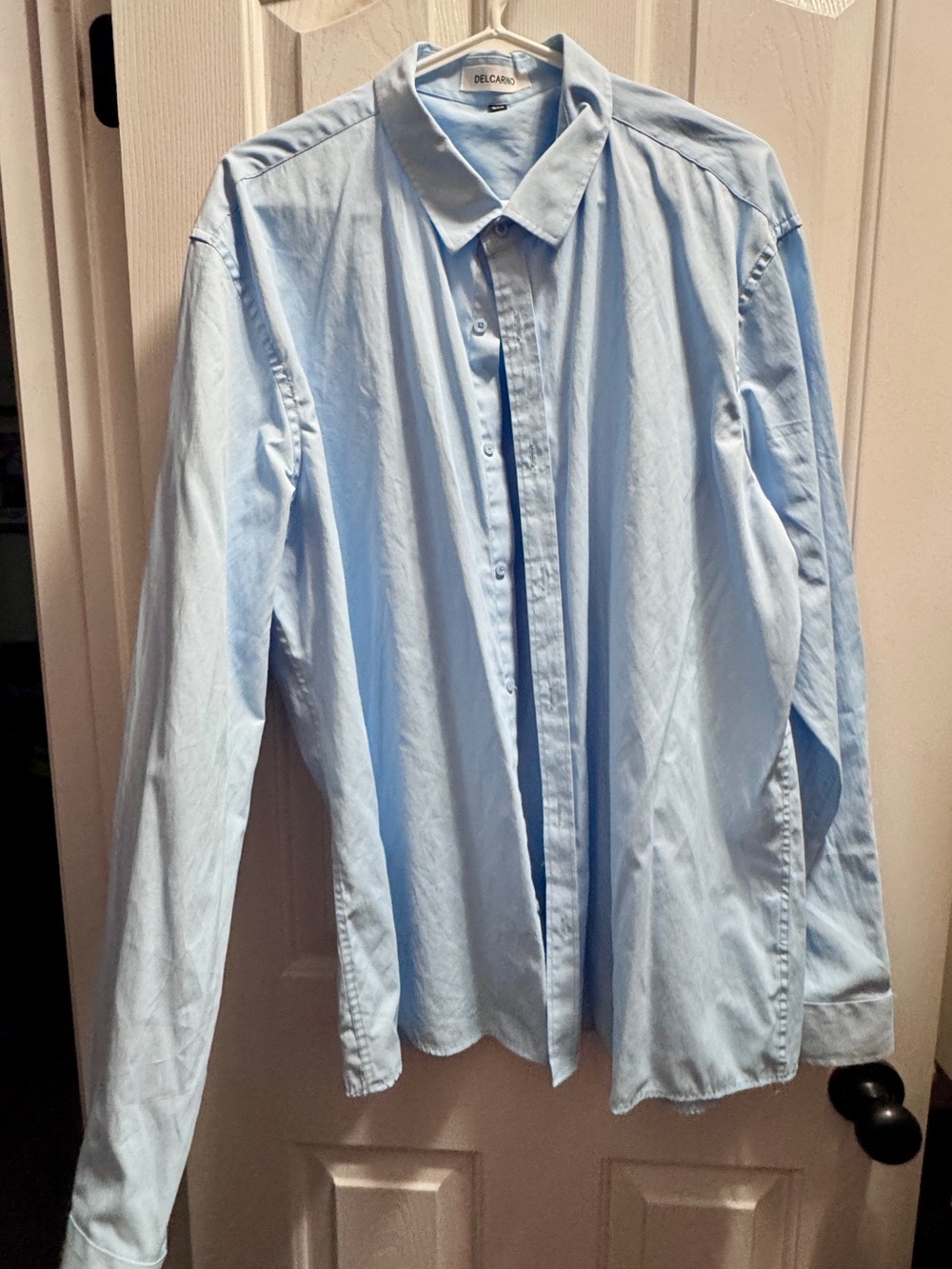 Del Carmen Light Blue Men's Button-Up Shirt